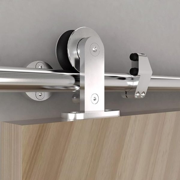 Stainless Steel Sliding Barn Door Hardware Kit