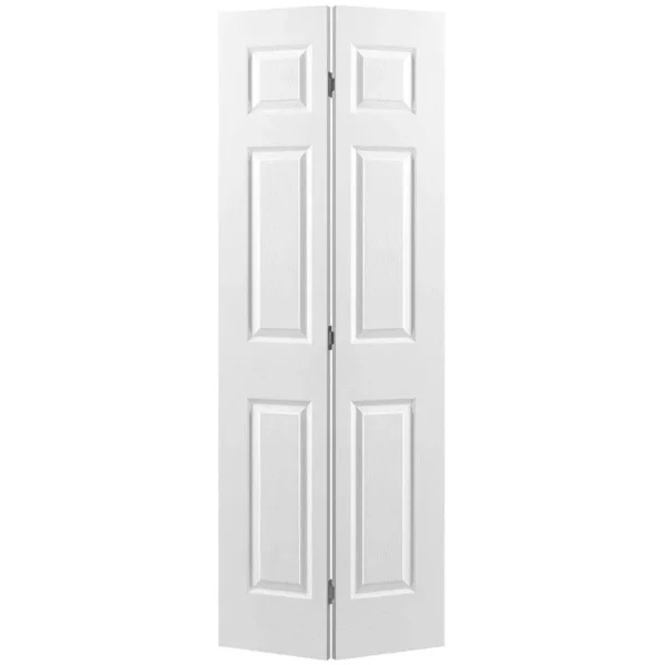 6-panel Bi-fold Hollow Core Primed Molded Interior Door