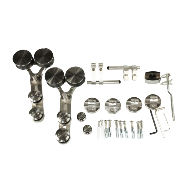 Alien Face Hollow Glass Door Hardware Kits