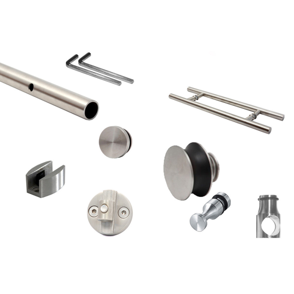 Contemporary Glass Door Hardware Kits